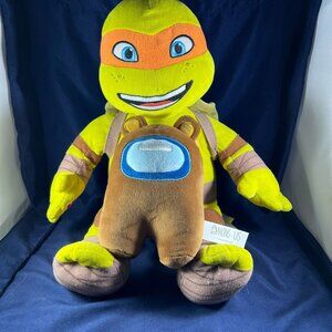 Among Us Plush Brown Bear + Teenage Mutant Ninja Turtle Plush